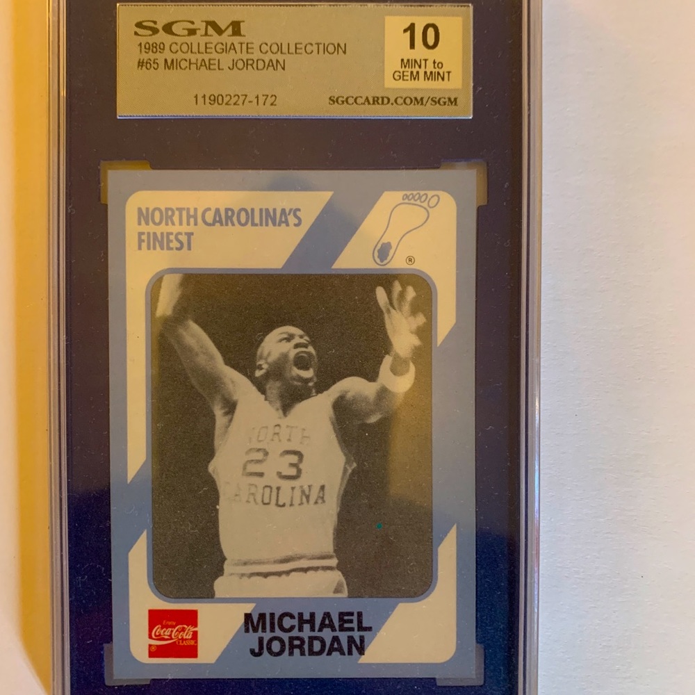 michael jordan college card